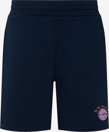 FC BAYERN MÜNCHEN Workout Pants in Blue: front