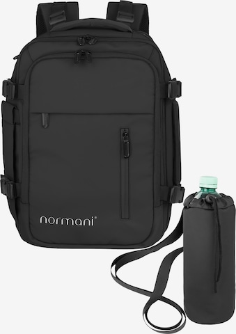 normani Rucksack 'Nikaho' in Schwarz: Vorderseite