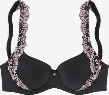 LASCANA T-shirt Bra 'Wanda' in Black: front