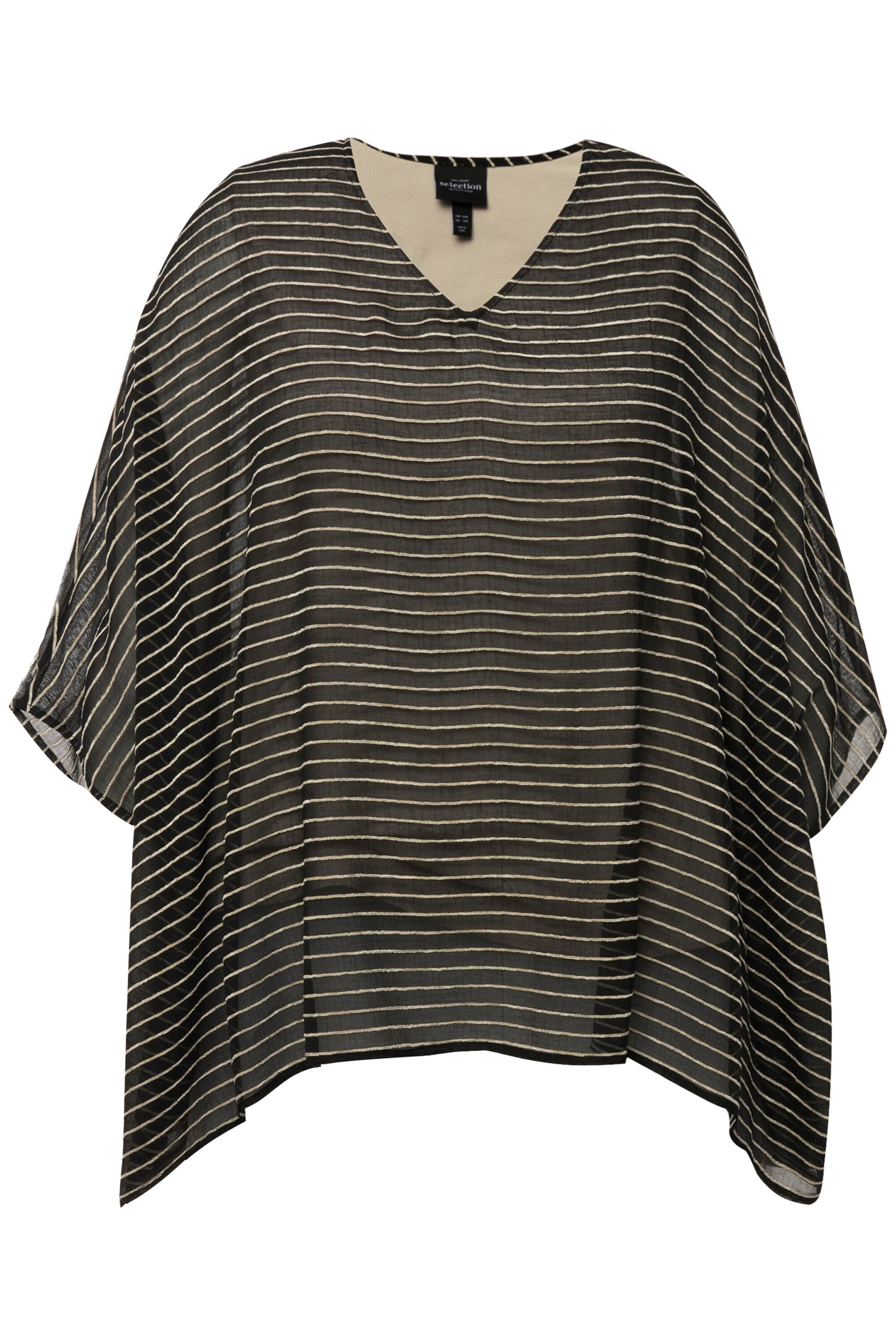 Ulla Popken Blouse in Zwart: voorkant