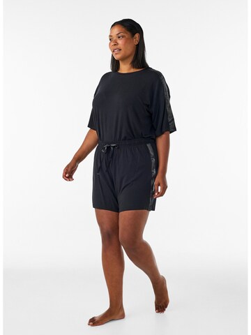 Zizzi Loosefit Kalhoty – černá