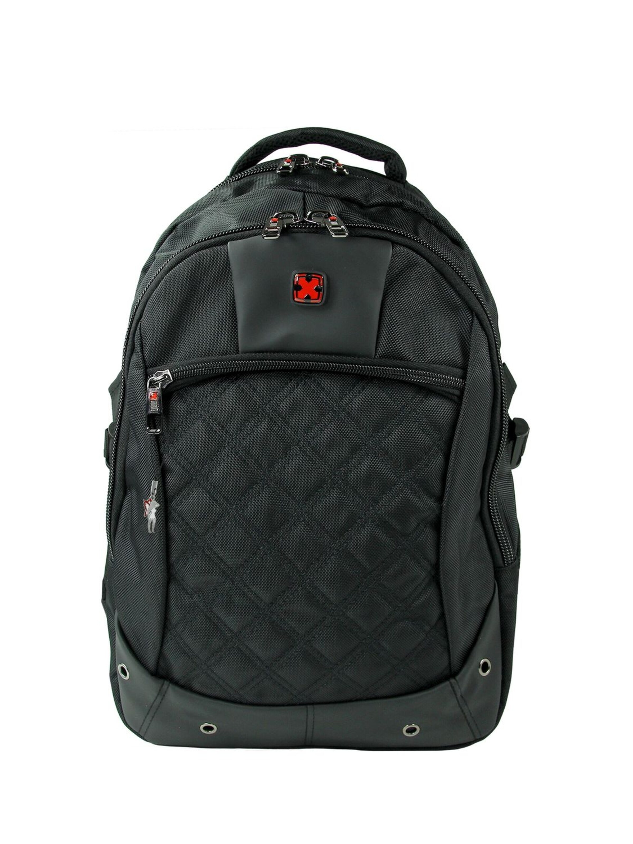Travel N Meet Backpack in Black: front
