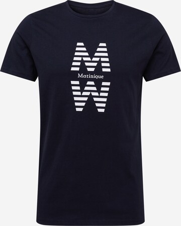 Matinique T-Shirt 'Jermane' in Blau: predná strana