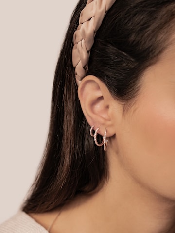 Orecchini 'Clear Trio' di Hey Happiness in oro