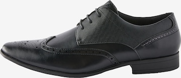 Next Šněrovací boty 'Brogues' – černá: přední strana