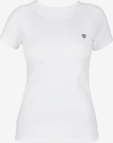 MOROTAI Λειτουργικό μπλουζάκι 'Naka' σε λευκό: μπροστά