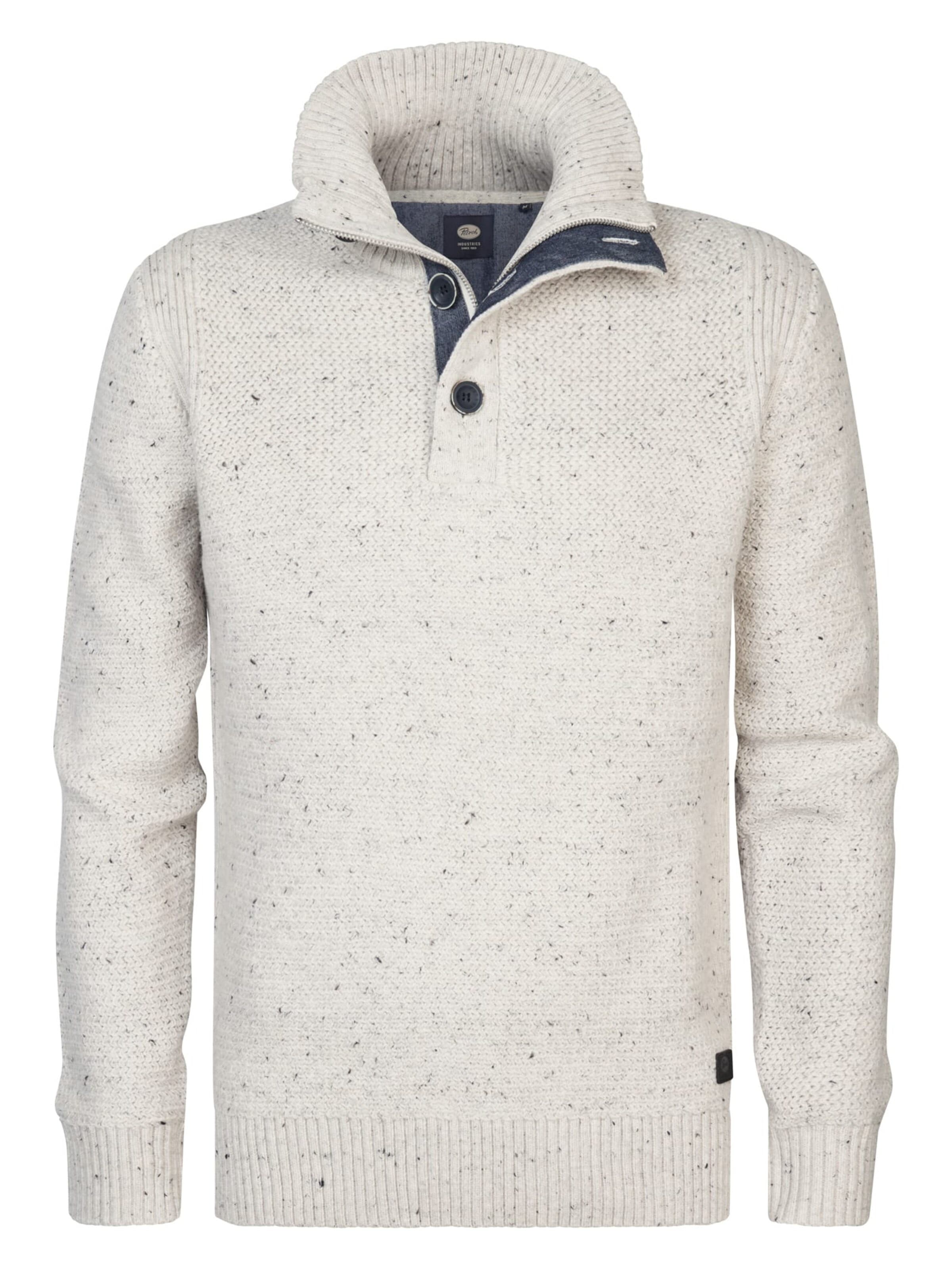 PETROL INDUSTRIES MEN Sweater in XXXL in Off white, Item view