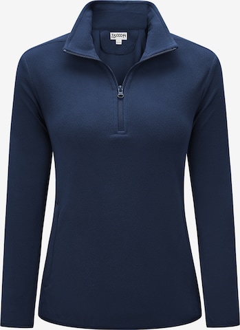 33,000ft Fleecejacke in Blau: Vorderseite