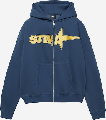 Pull&Bear Collegetakki 'STWD' värissä sininen: etupuoli
