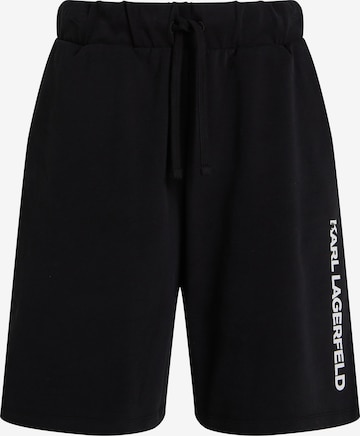 Karl Lagerfeld - Pijama curto em preto: frente