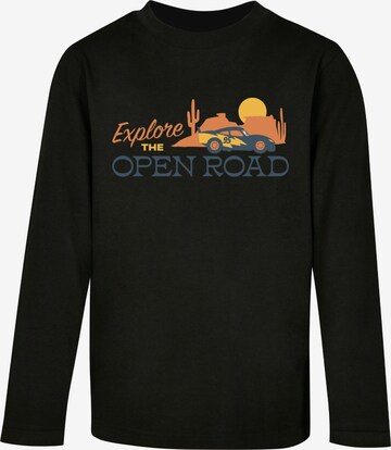 ABSOLUTE CULT Shirt 'Cars - Explore The Open Road' in Black: front