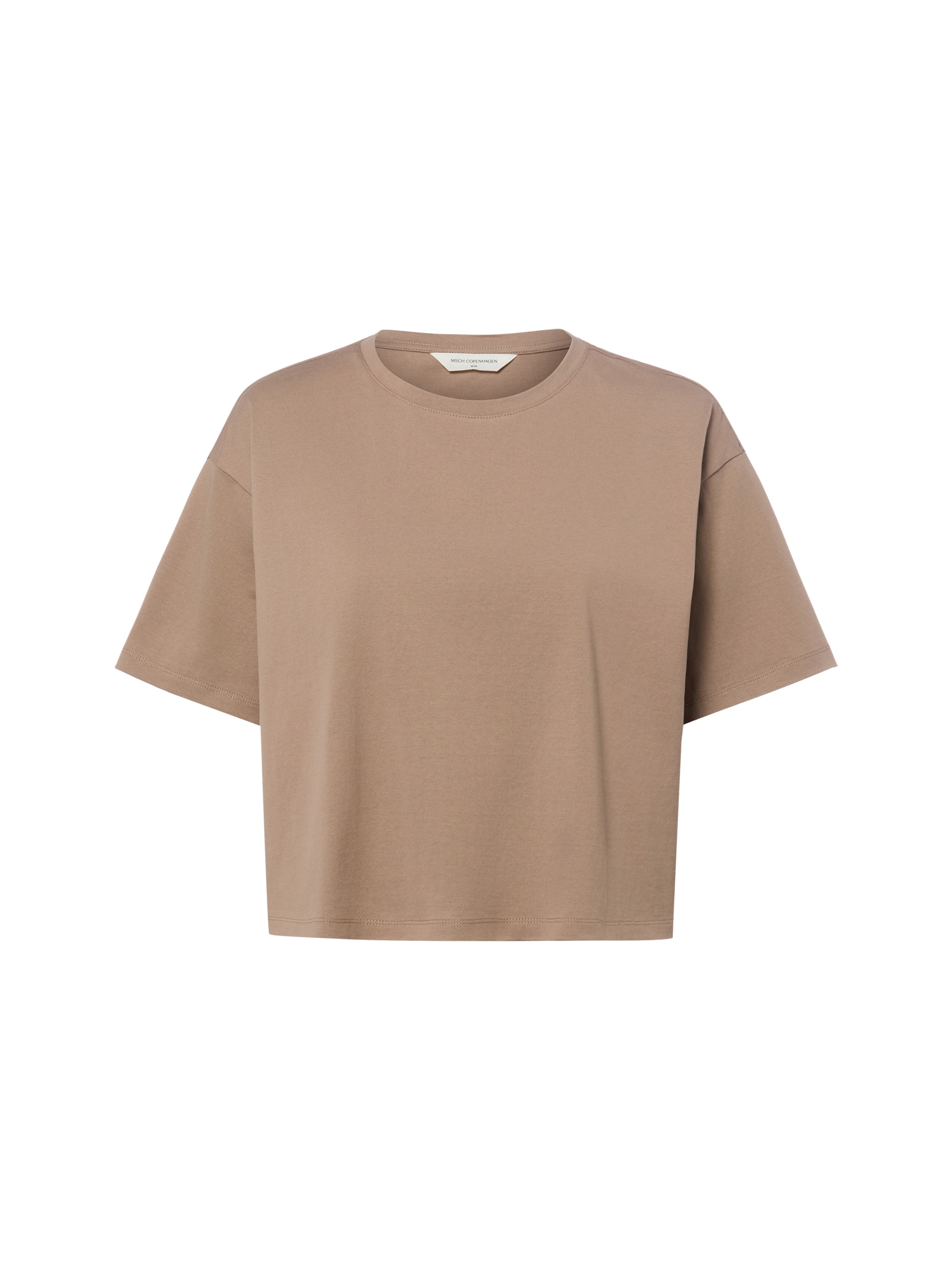 T-shirt 'Mountain Trail' MSCH COPENHAGEN en beige : devant