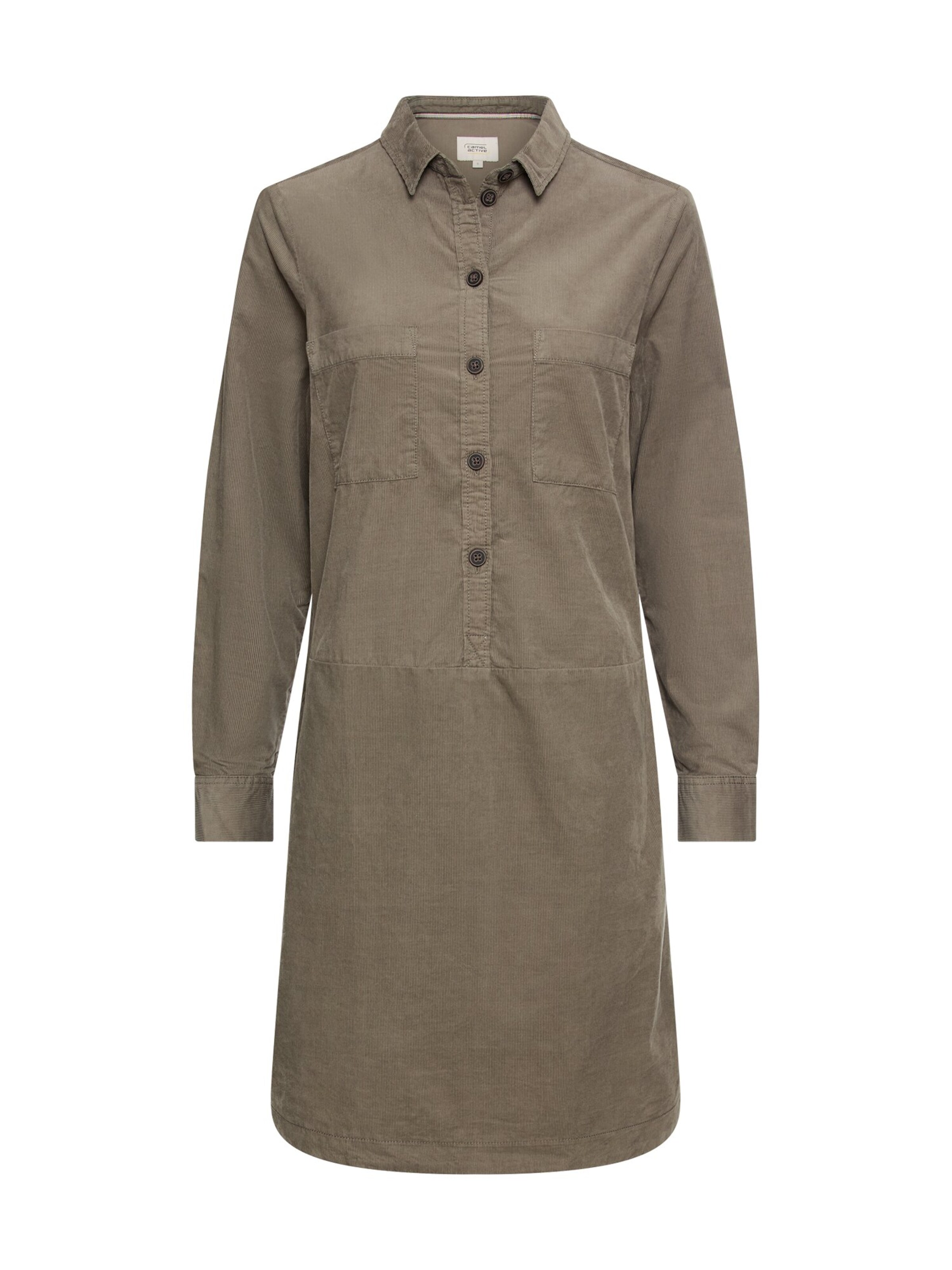 CAMEL ACTIVE Kleid aus reiner Baumwolle in Braun: Vorderseite