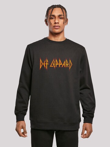 Sweat-shirt 'Def Leppard' F4NT4STIC en noir : devant