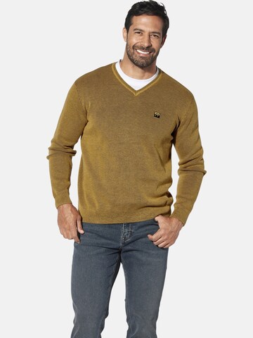 Jan Vanderstorm Pullover 'Keimo' in Gelb: Vorderseite