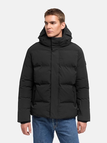 STONE HARBOUR Winterjas 'Nerioo XX' in Zwart: voorkant