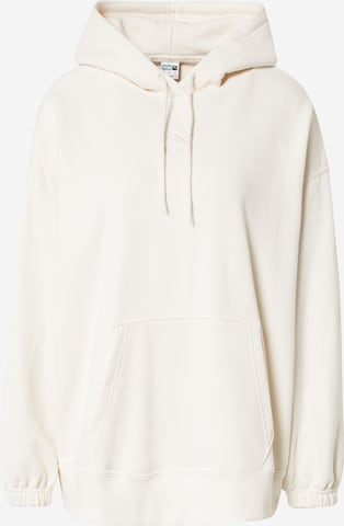 PUMA Athletic Sweatshirt in White: front