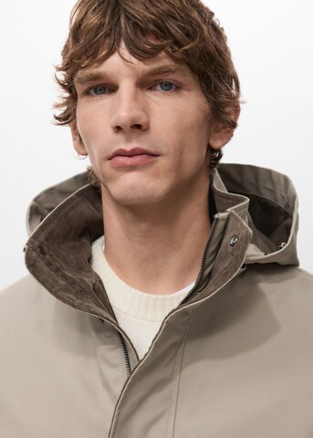 MANGO MAN Between-Seasons Parka 'Marcus' in Beige