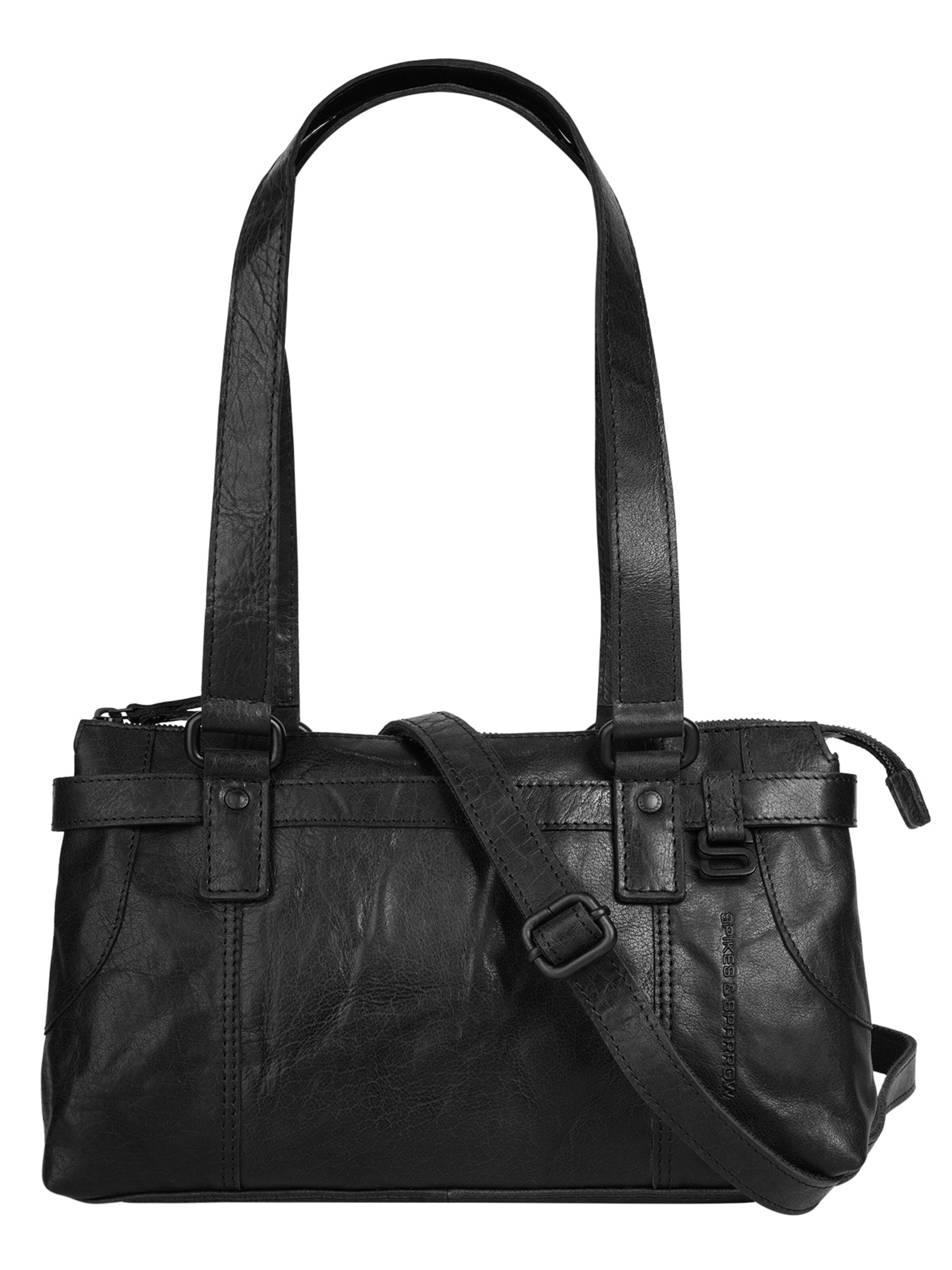 Spikes & Sparrow Handbag in Black: front