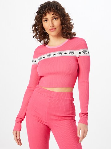 Chiara Ferragni Sweater 'LOGOMANIA' in Pink: front