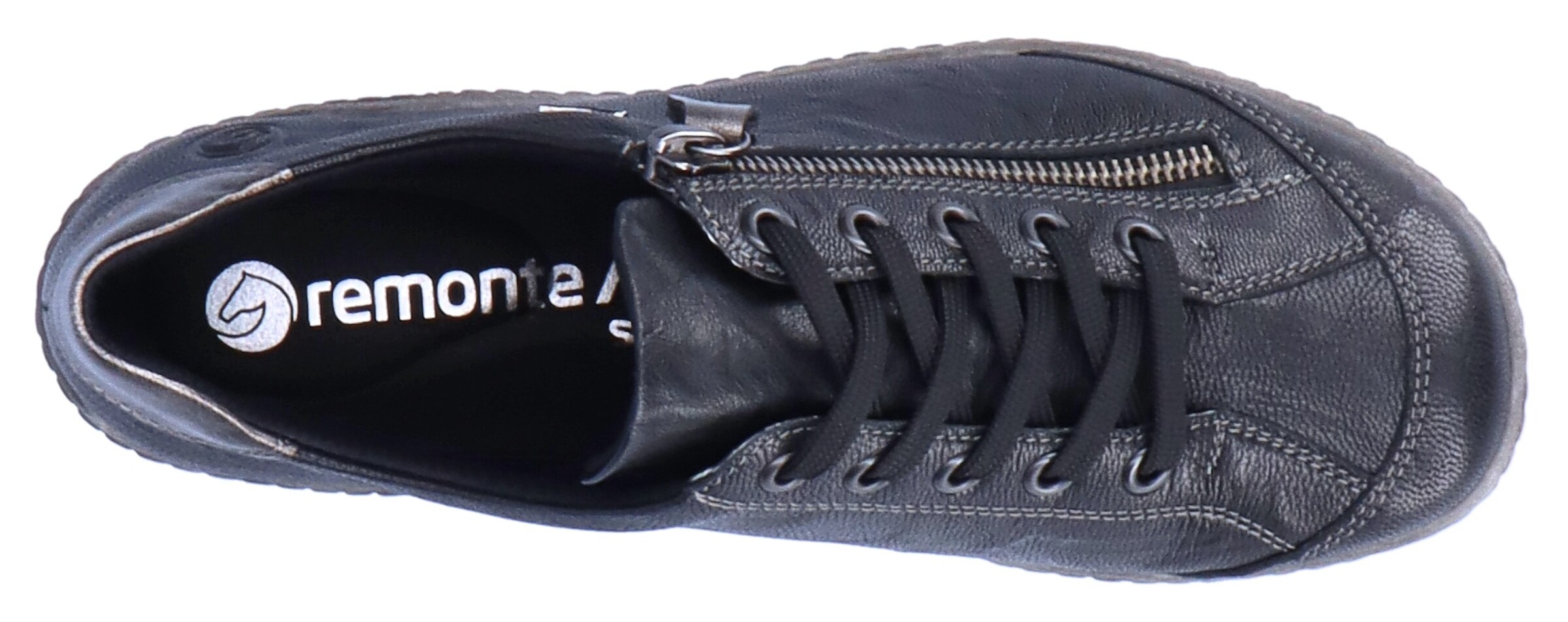 REMONTE Schnürschuh 'R1402' in Schwarz