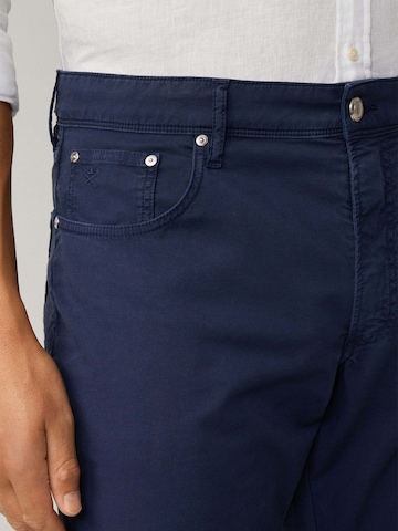 Regular Pantalon chino 'Gmd Texture' Hackett London en bleu