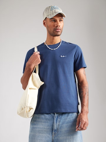 Pepe Jeans - Camiseta 'CONTRAST CONNOR' en azul: frente