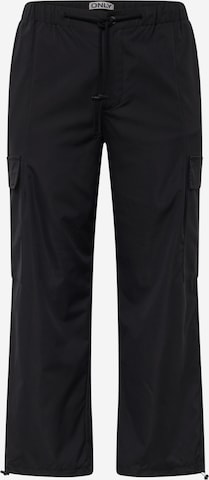 regular Pantaloni cargo 'CELIA' di ONLY Curve in nero: frontale