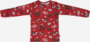 T-Shirt 'mit Bauernhof' Småfolk en rouge : devant