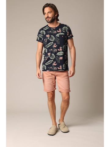 Coupe slim Pantalon 'Bart' Deeluxe en rose