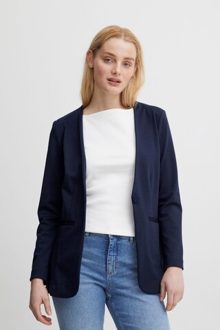 ICHI Blazer in Blue: front