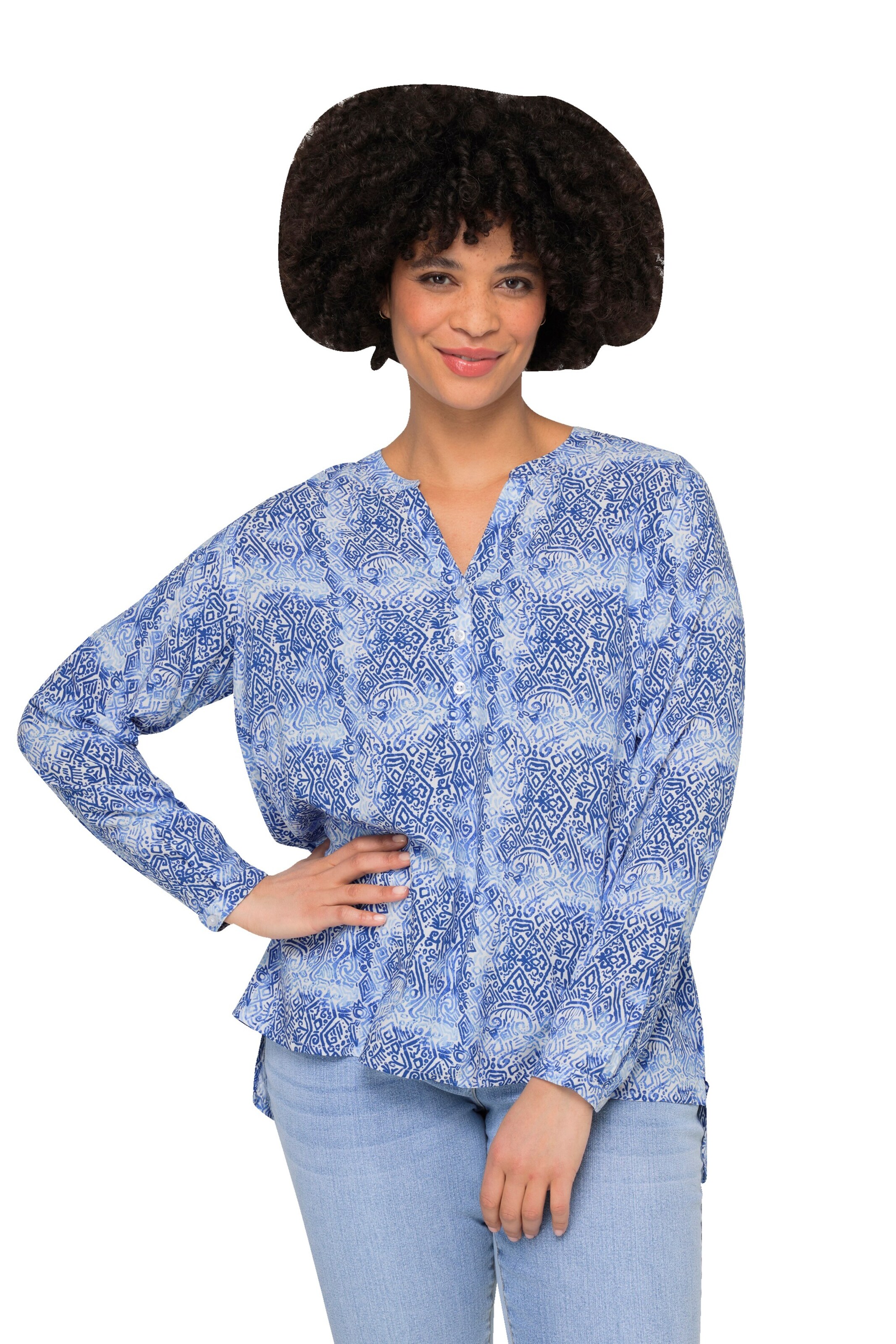 Angel of Style Blouse in Blauw: voorkant