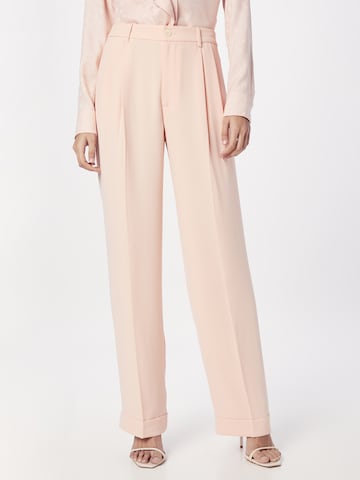 Lauren Ralph Lauren Regular Pleat-front trousers 'IVELISSE' in Pink: front