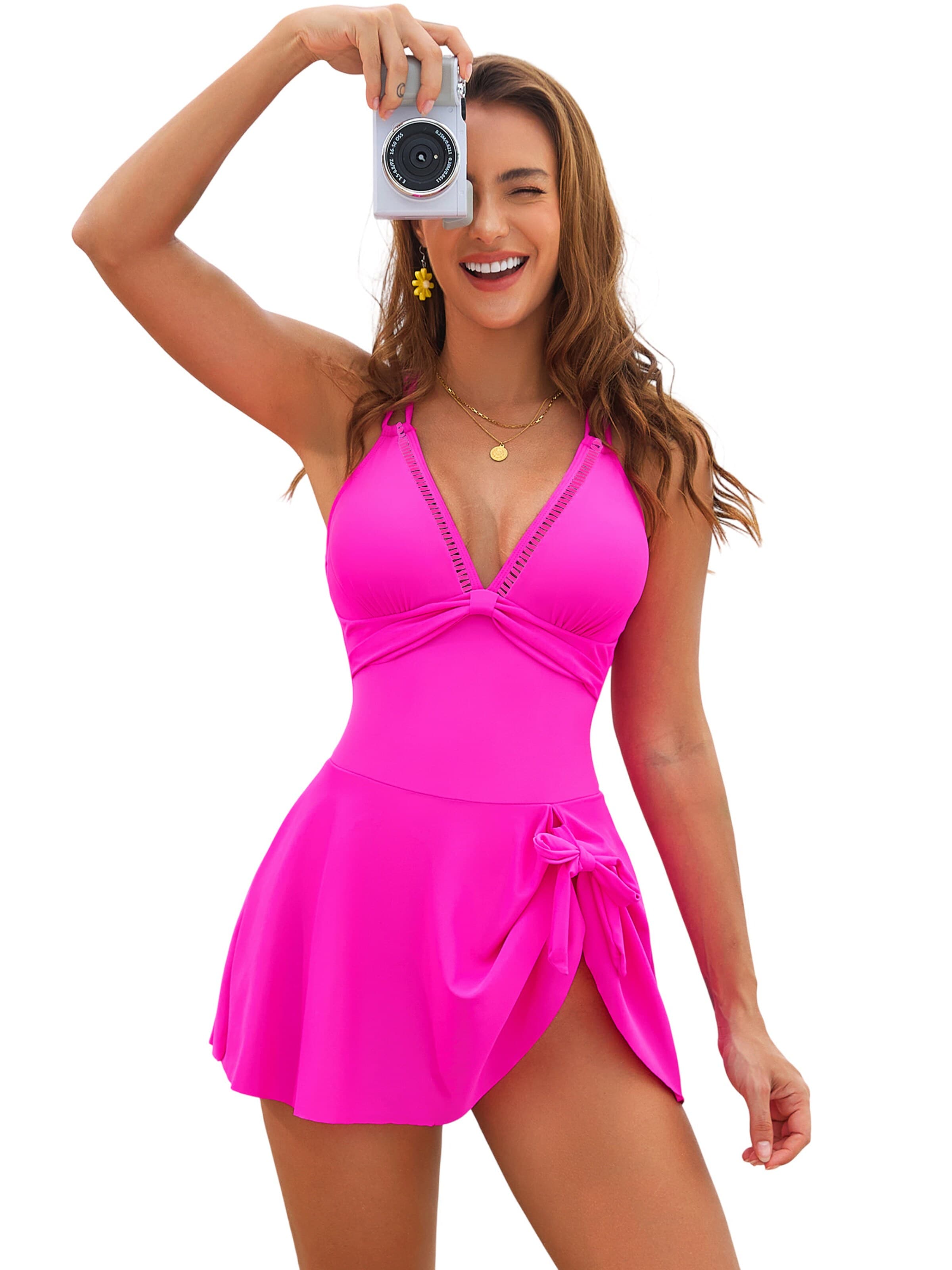 Magicshe Bralette Swimsuit in Pink