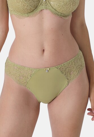 Slip 'BEAUTIFUL ROSE' sassa en vert : devant
