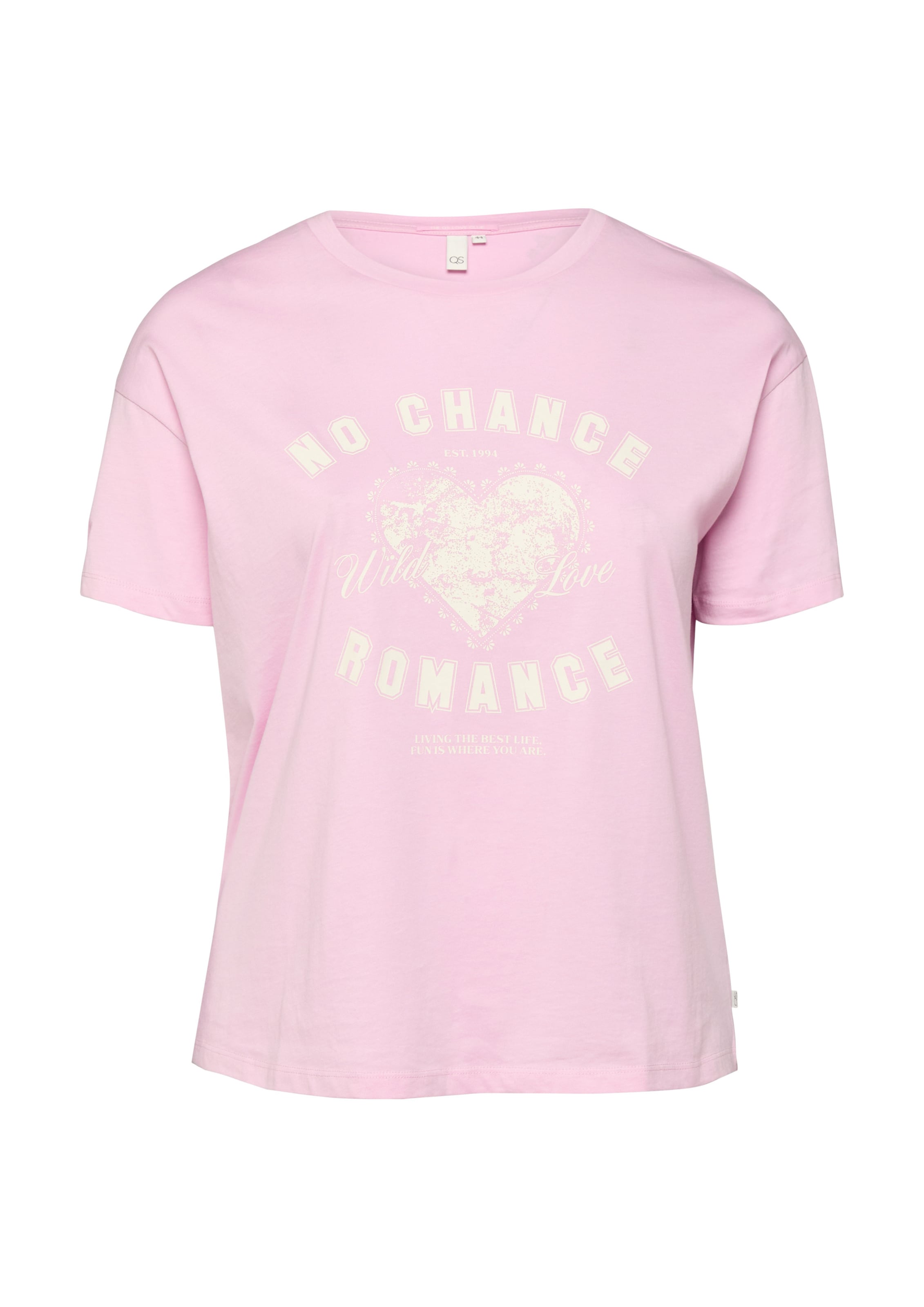 T-shirt QS en rose : devant