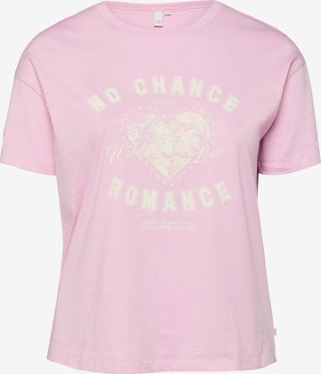 T-shirt QS en rose : devant