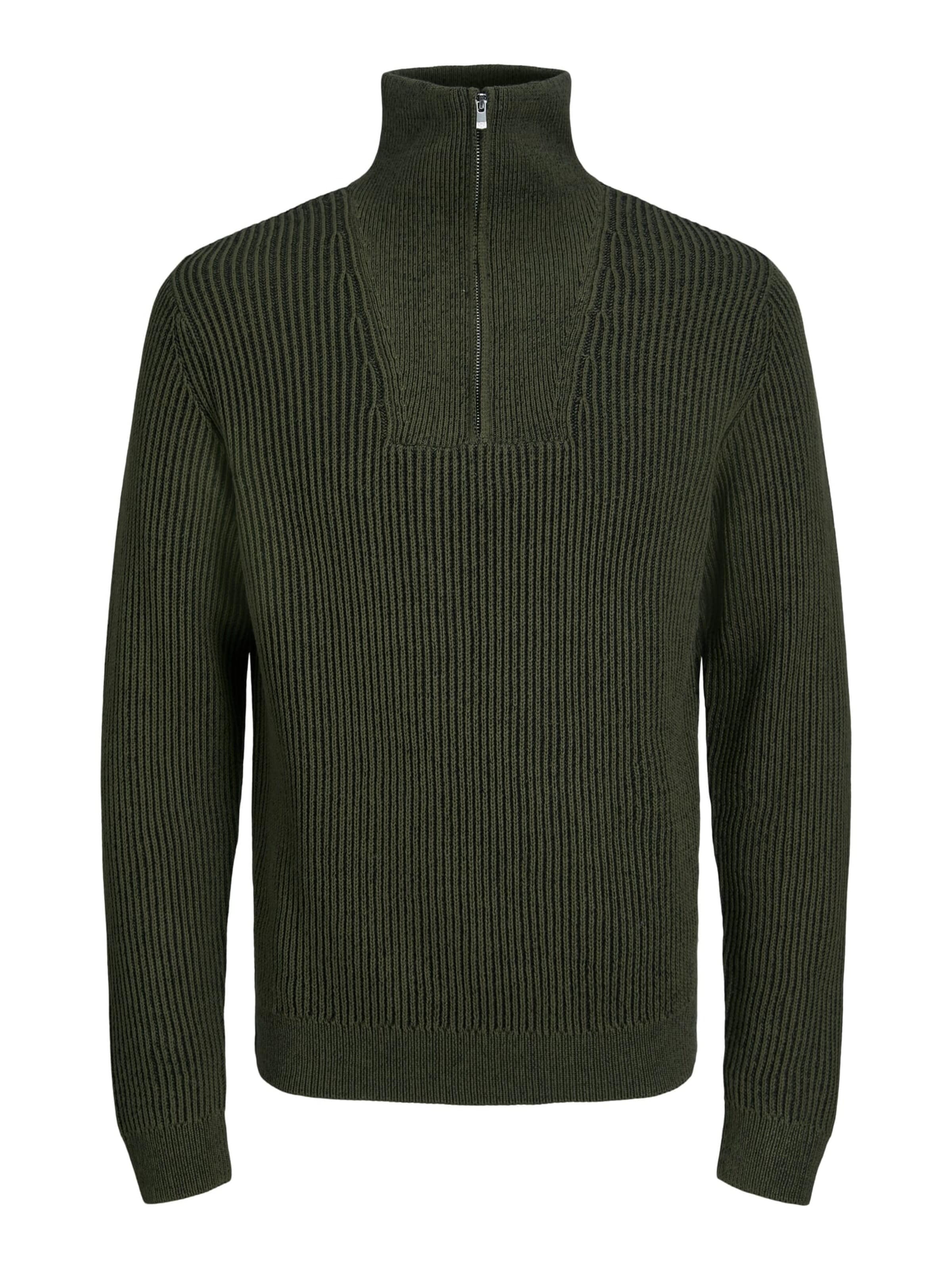 JACK & JONES Trui 'blacharlie' in Groen: voorkant