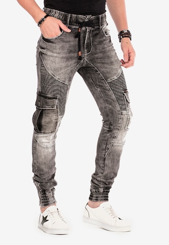 CIPO & BAXX Regular Cargo Jeans 'Slate' in Black