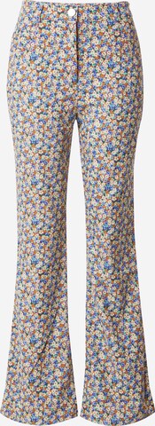 Nasty Gal Flared Pants in Mixed colors: front