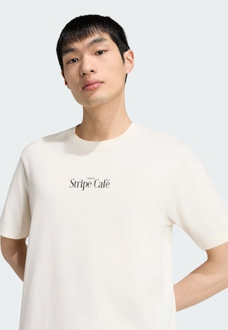 T-Shirt fonctionnel 'Cofee Cafe Donut Bag' ADIDAS SPORTSWEAR en blanc