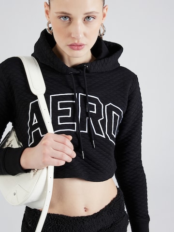 AÉROPOSTALE Sweatshirt in Black