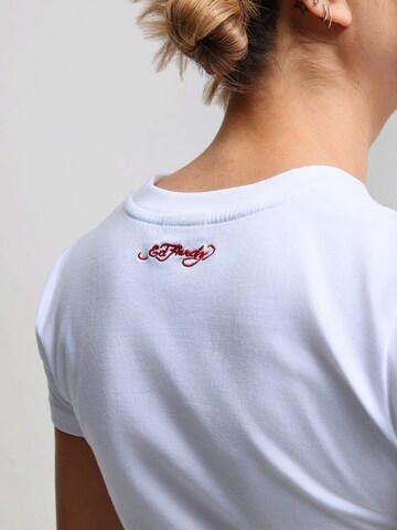 Ed Hardy T-Shirt in Weiß