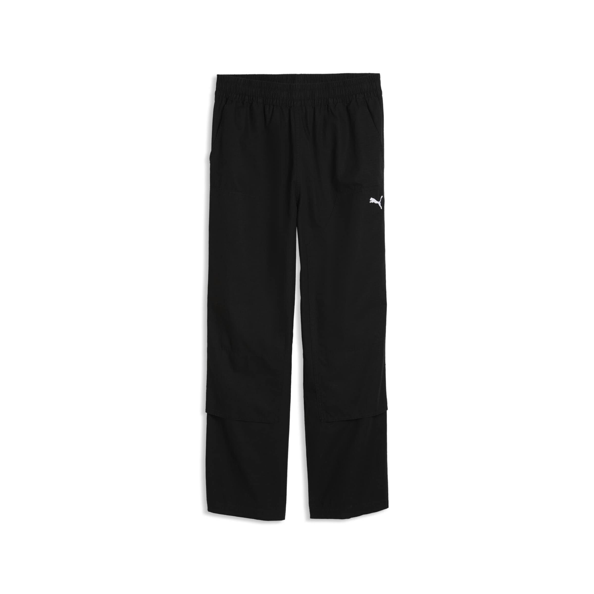 Loosefit Pantalon de sport 'Essentials' PUMA en noir : devant