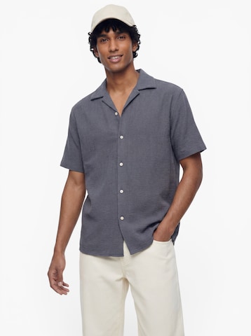 JACK & JONES - Ajuste confortable Camisa 'JORCOBA' en gris: frente