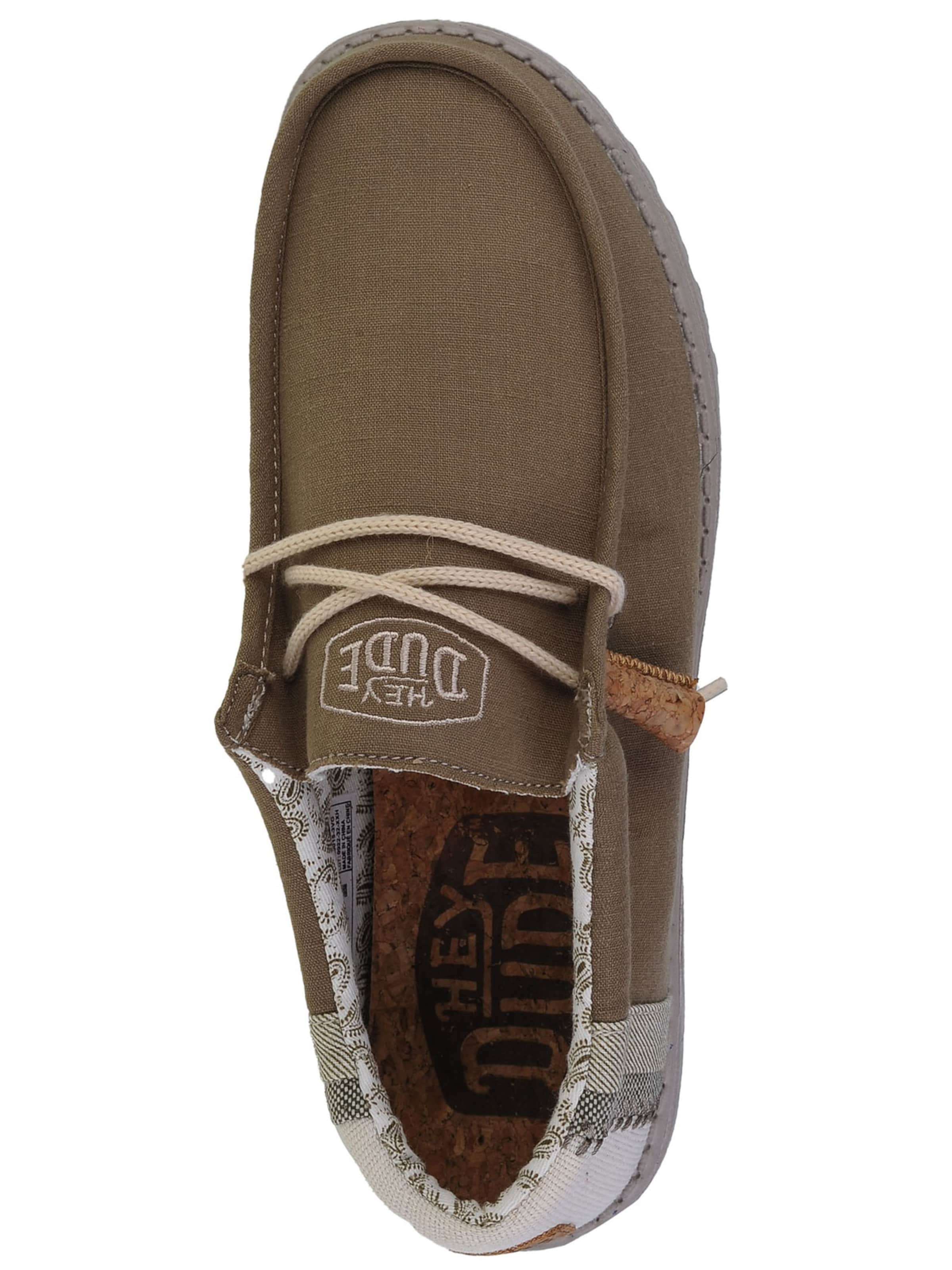 HEY DUDE Moccasin 'Hey Dude Wally Break Stitch' in Green