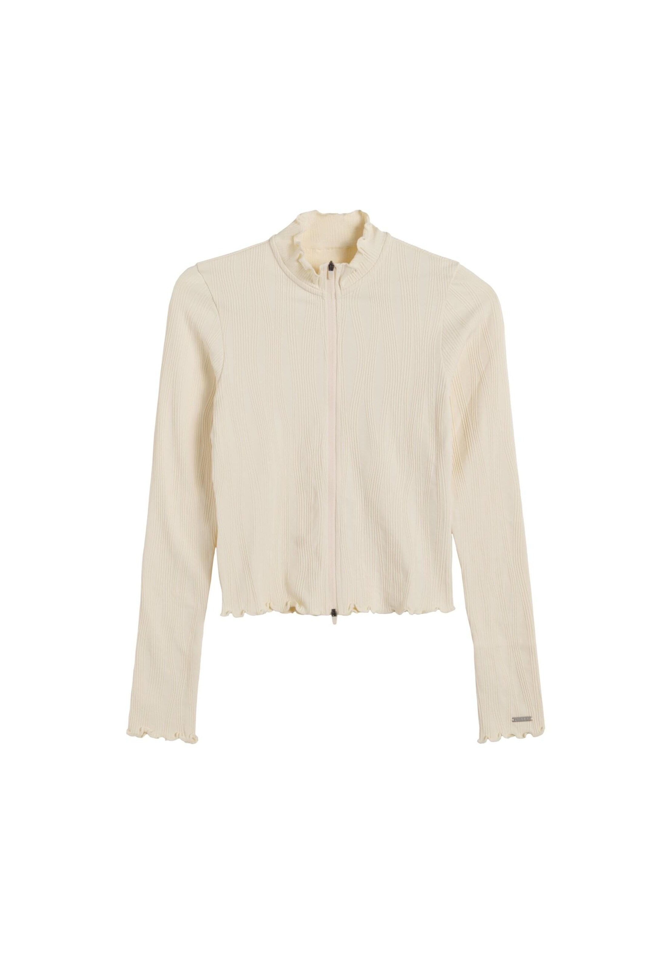 Aim'n Sweatvest in Wit: voorkant