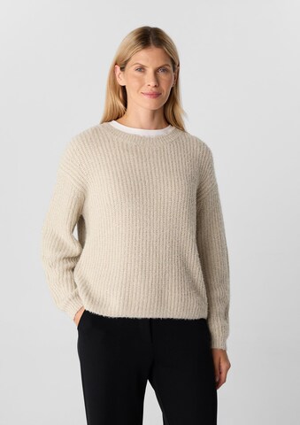 Pull-over COMMA en beige : devant