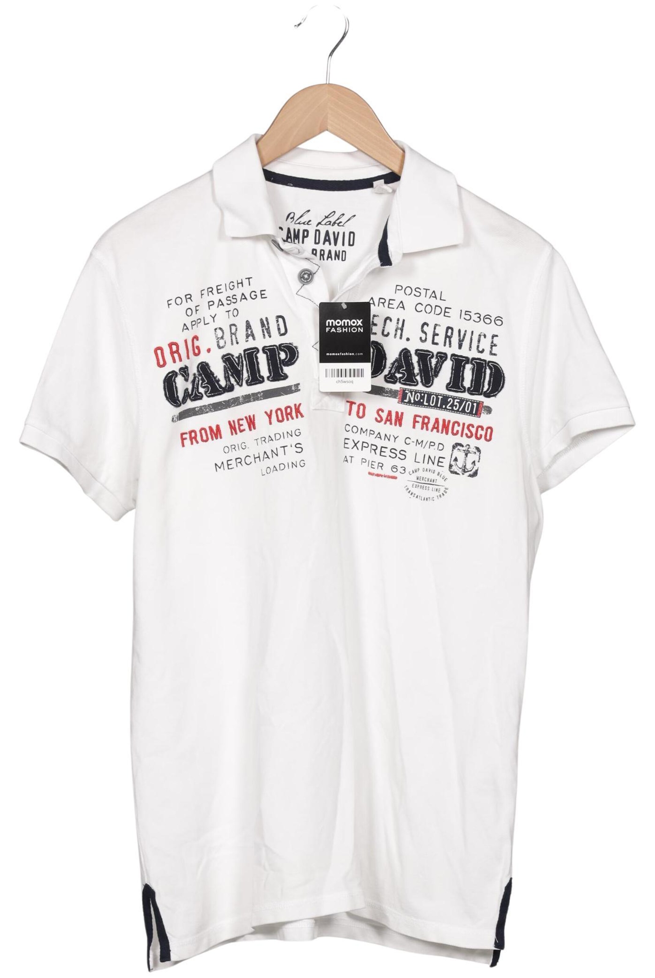 CAMP DAVID Poloshirt 8XL in Weiß: Vorderseite