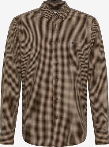 MUSTANG Button Up Shirt in Brown: front